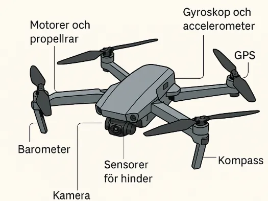 Så fungerar en drönare – tekniken som håller dig i luften