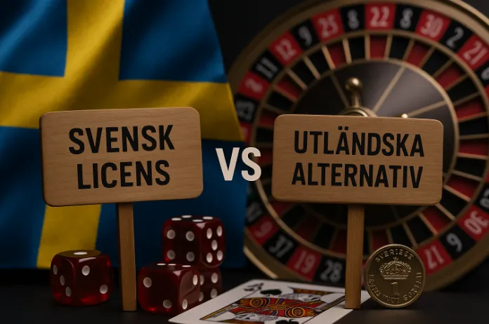 Casinon med svensk licens kontra utländska alternativ