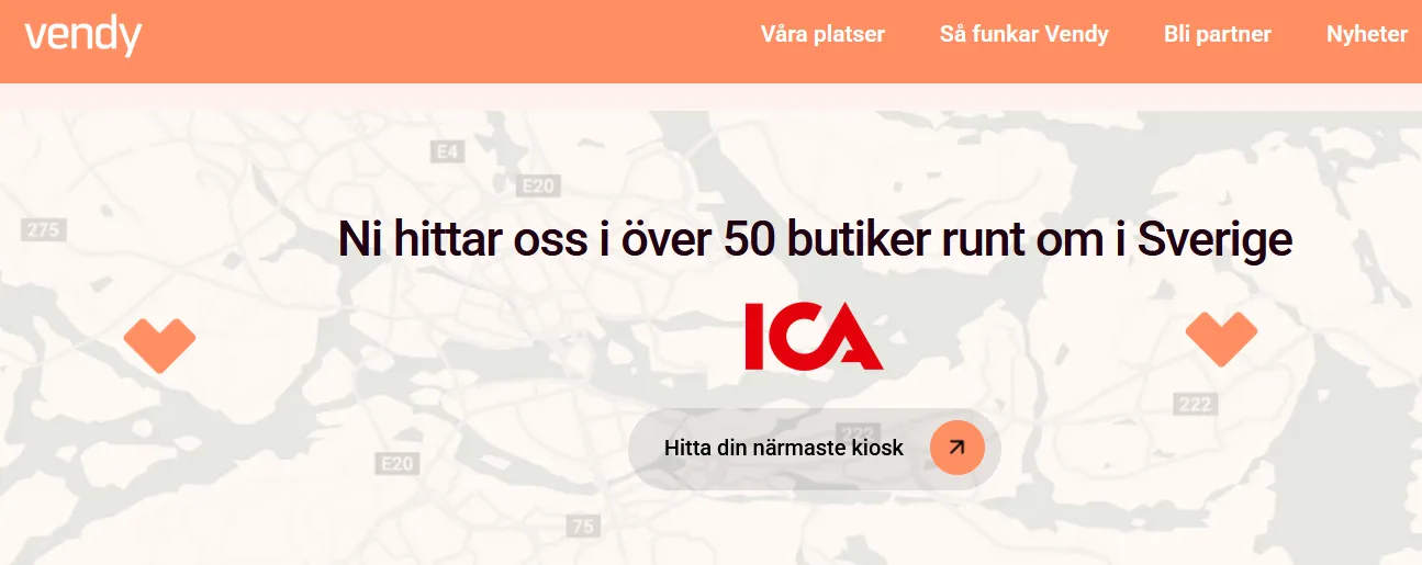 Utrullningen av pantstationer